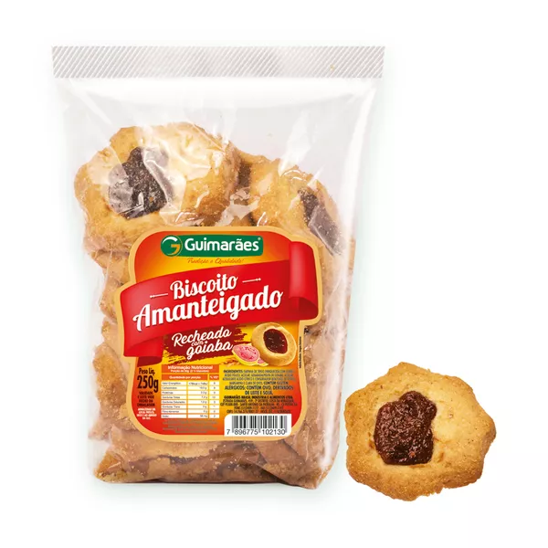 Biscoito Amanteigado C/goiaba 250g