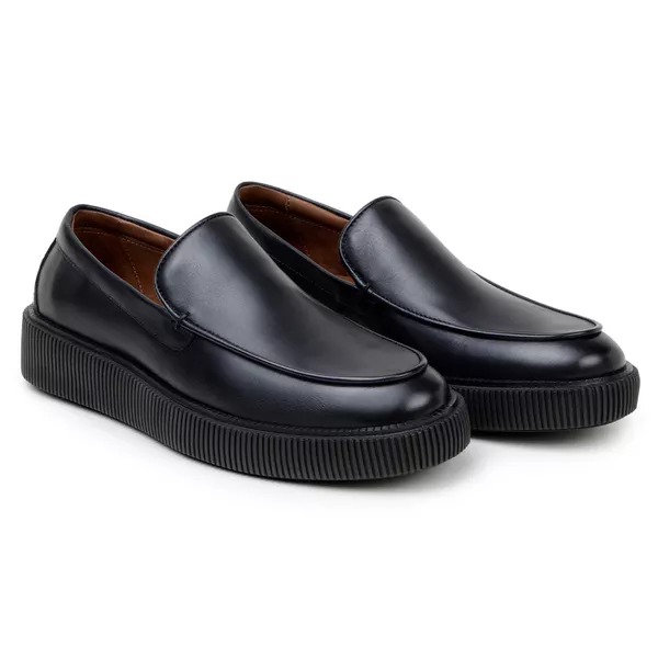 Sapato Masculino Mocassim Loafer Oslo Preto | SOPRAFFINO