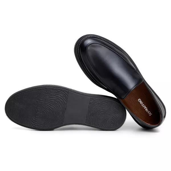 Sapato Masculino Mocassim Loafer Oslo Preto | SOPRAFFINO