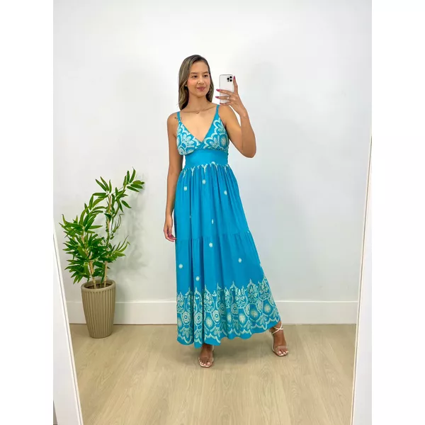 Vestido Luara Azul