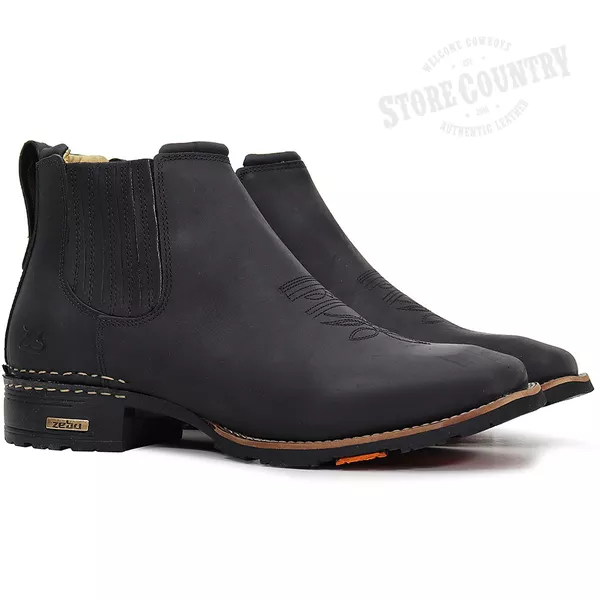 Botina Texana Zebu Original 57020 Mustang Preto | Store Country