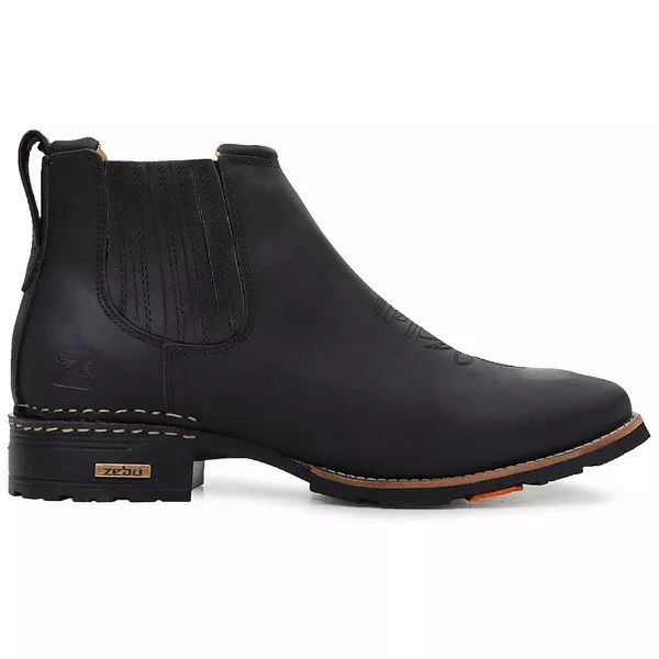 Botina Texana Zebu Original 57020 Mustang Preto | TEXASKING