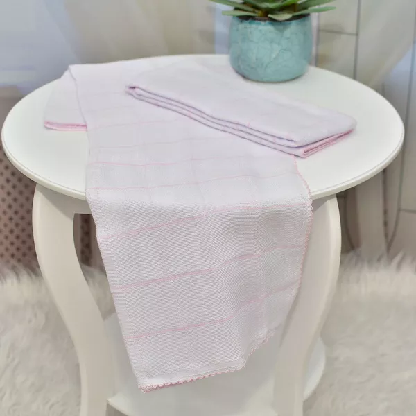 Fralda Bebê Plus Multiuso Rosa 2 peças