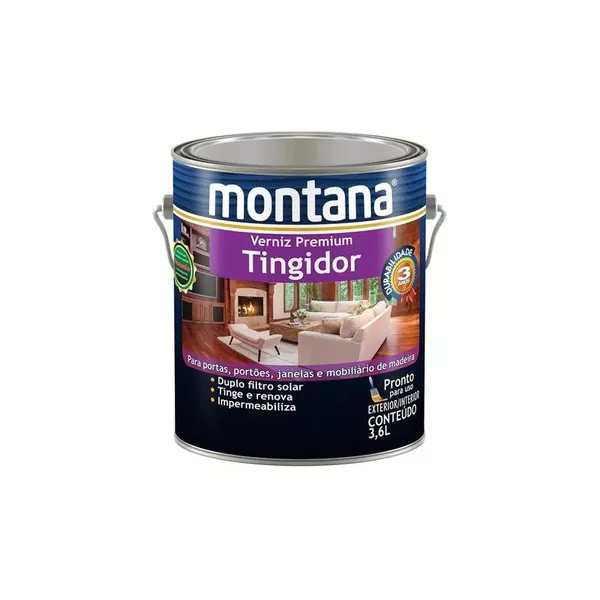 MONTANA VERNIZ TINGIDOR BRILHO 3,6LT