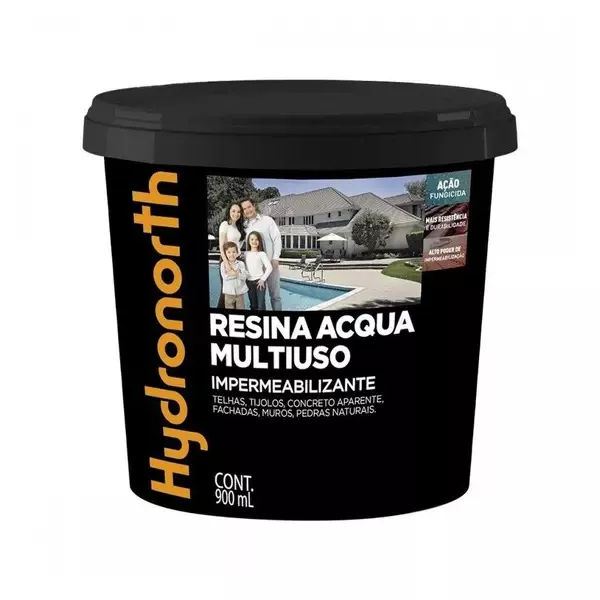 HYDRONORTH RESINA ACQUA TELHA VERMELHO OXIDO BRILHANTE 900ML