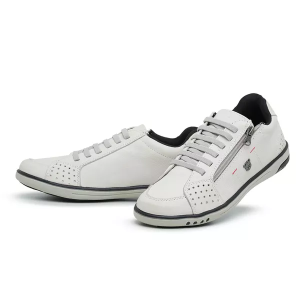 Tênis Sapatenis Masculino Casual Ziper Lateral Gelo