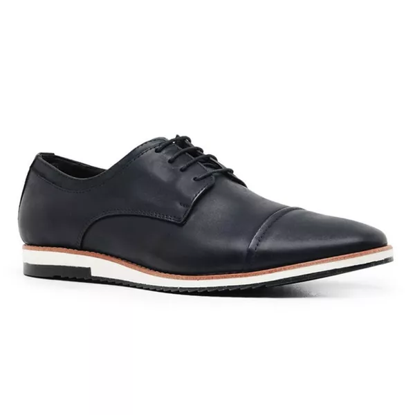 Sapato Casual Masculino Preto em Couro Legítimo Bristol