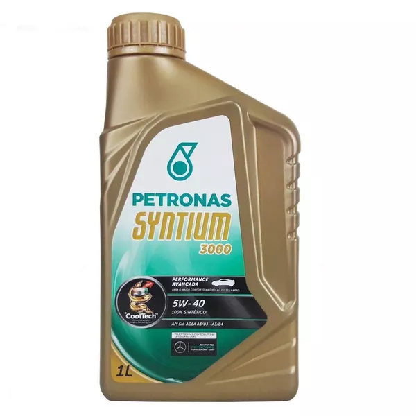 Óleo de Motor Petronas Syntium 3000 5W 40 API SN Sintético 1Lt