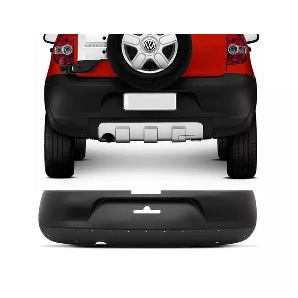Para-Choque Traseiro Crossfox /07 Preto - DTS-6437 | Total Latas
