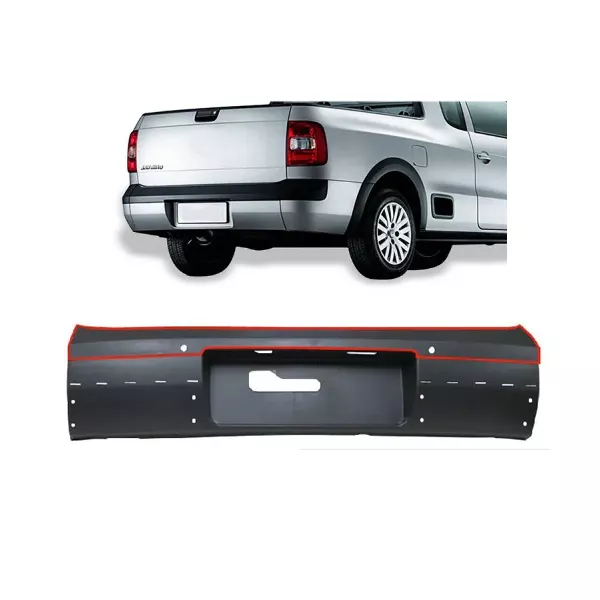 Para-choque Traseiro Saveiro Cross G5 e G6 - DTS-6367 | Total