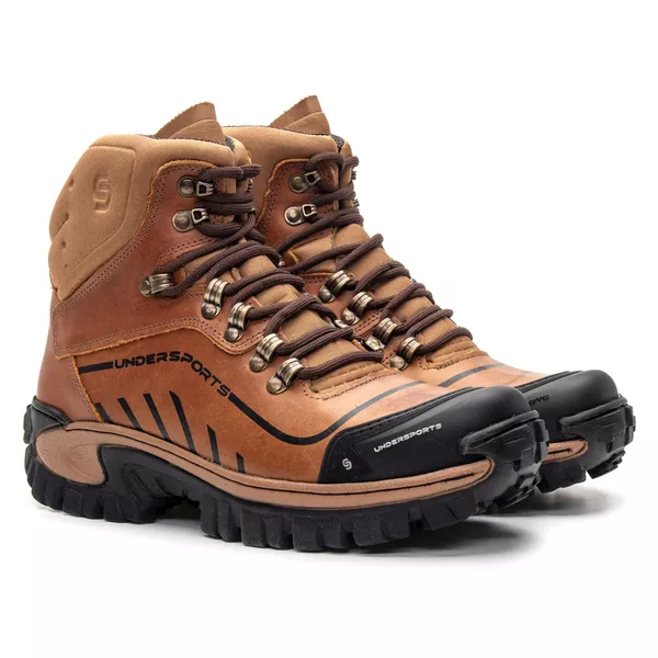 Bota Masculina Adventure Conquest Nobuck Whisky 