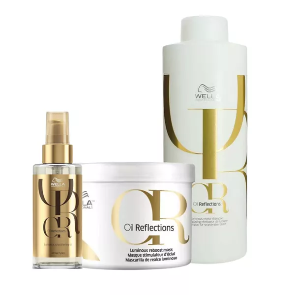 Wella Kit Oil Reflection Shamp 1l + Másc 500ml + Oil 100ml