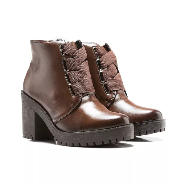Coturno Feminino Valentina com Elástico - Capuccino | FRANSHOES