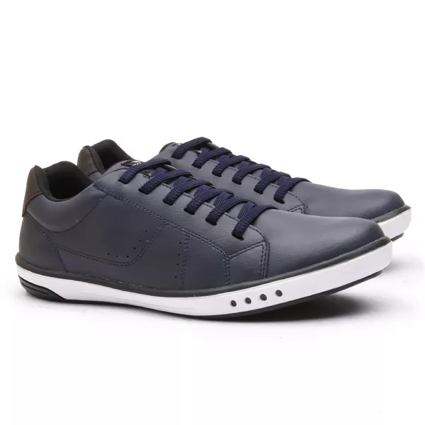 Sapatenis Masculino Casual Calce Facil Franshoes Marinho