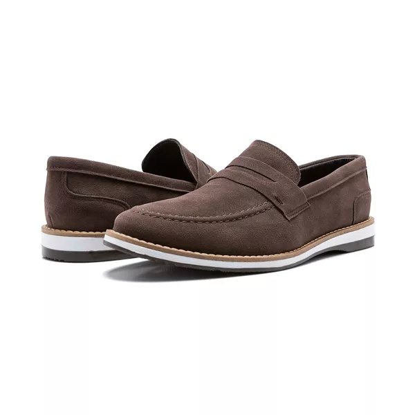 Sapato Derby Opus Camurça com Gravata - Café | FRANSHOES