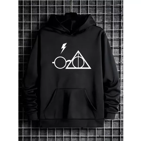 Moletom Franshoes Casual Harry Potter Pedra Filosofal Preto 