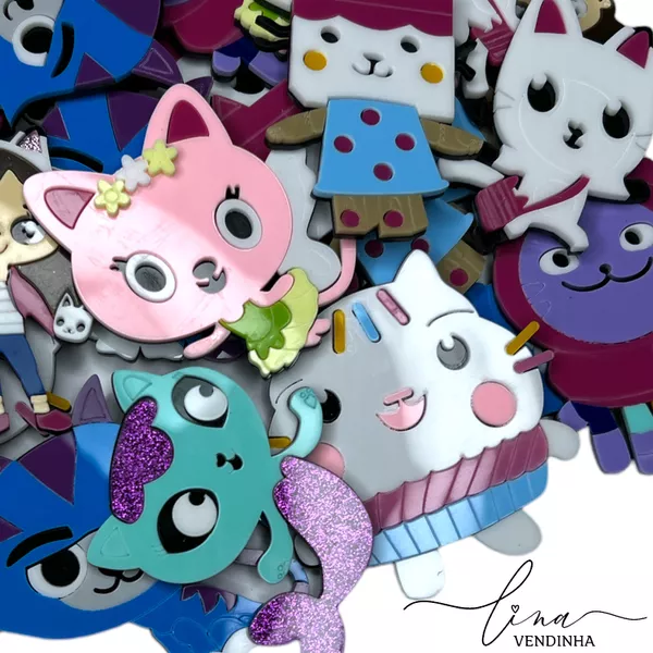 Personagens Casa da Gabby Acrílico (7CM) (2Uni.) | VENDINHA LINA