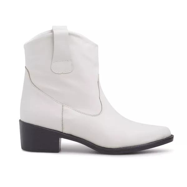 Bota Western Mississippi Ocean Springs Couro Off White