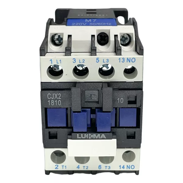 Contator Tripolar Lukma 18A 220Vca 1NA CJX21810 50/60Hz | MAQPART
