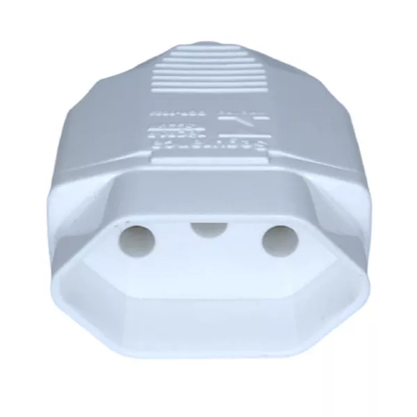 Plugue Femea 2P+T Weg 180° 20A 250V Branco 13303227 | MAQPART