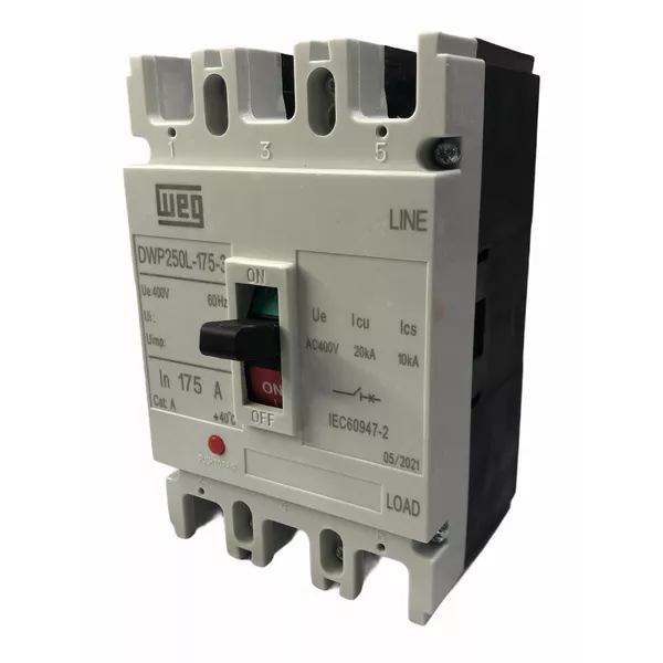 Disjuntor Caixa Moldada 175a Weg Dwp250l-175-3 20ka | MAQPART