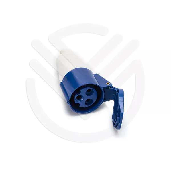 Plugue Fêmea Industrial Weg 2p+t 16a 6horas Azul 220-250v | MAQPART