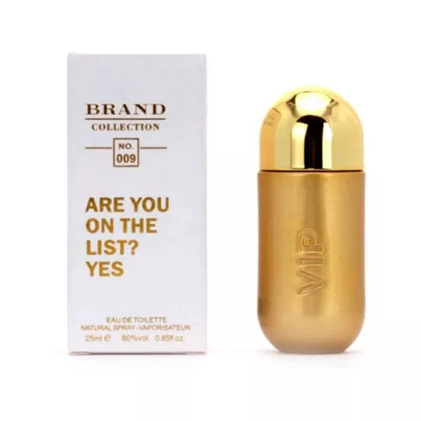 Perfume Miniatura Brand Collection 009 25ml- (212 Vip Feminino Carolina Herrera) 