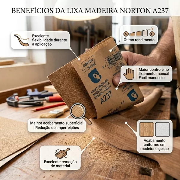 LIXA MAD 080 A-237 225 X 275 NORTON | VIVA COR TINTAS