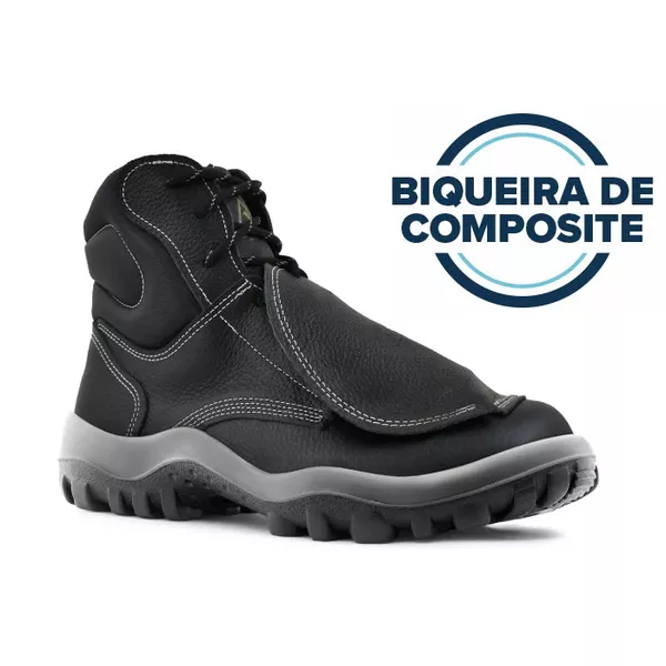 BOTINA MANOBREIRO ANTITORÇÃO METATARSO COMPOSITE ANTIPERFURO CA 40243