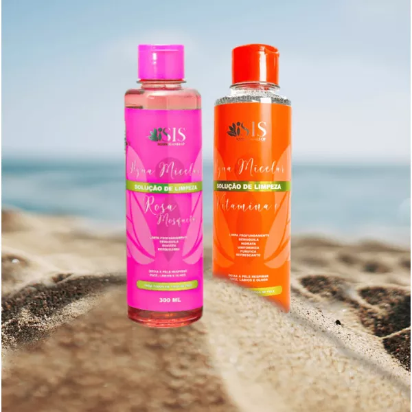 Água Micelar Solução de Limpeza ISIS Rezende Make-Up ROSA MOSQUETA – 300 ml