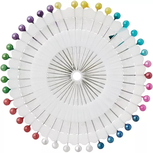 Kit de Alfinetes para Costura com Cabeça de Bola Colorida - 160 unidades