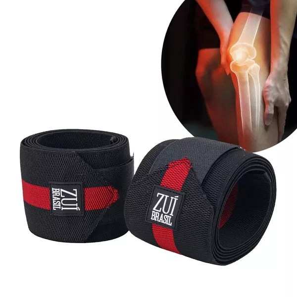 Faixa Para Joelho Strap Academia Elástico Pra Treino Musculo | ZUÍ