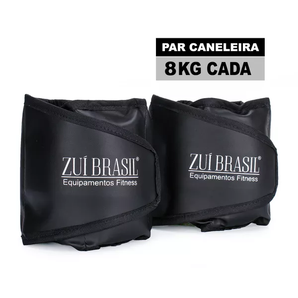 Peso Caneleira 8 Kg Para Treino Fitness (o Par) - Tornozeleira Zuí Brasil 