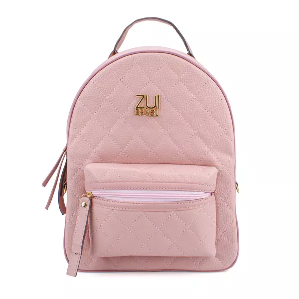 Mochila Grande Matelassê Rosa Zuí Brasil
