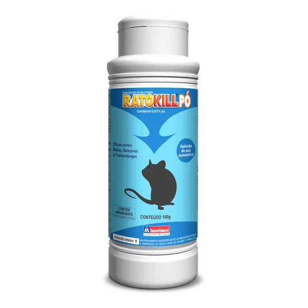 Raticida em pó Ratokill 100g - Insetimax | AGROCAC