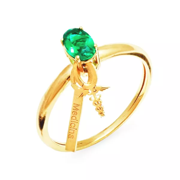 Anel Formatura Ouro 18K Feito Para Qualquer tipo De Curso 