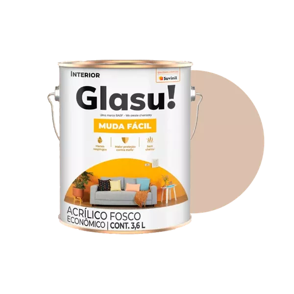 TINTA ACR. FOSCO ECON. AREIA 3,6 L