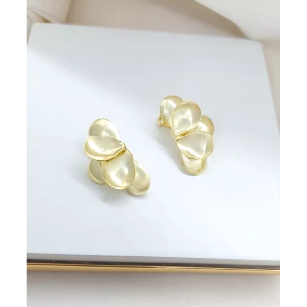 Brinco Dream Linha Orgânica Banhado a Ouro 