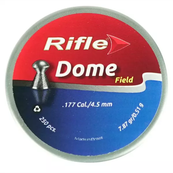 Chumbinho Rifle Dome Field Super Box .177/4.5mm 7,87gr/0,51g 250pçs 