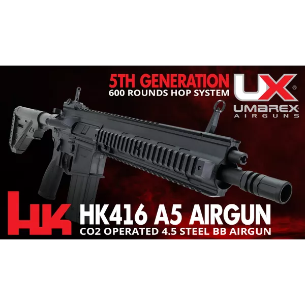 Rifle de Pressão Heckler & Koch HK416A5 Co2 4.5mm - Airsoft e