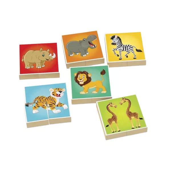 QUEBRA CABECA 24PCS BLOCOS ZOO 833 JUNGES | BAIUCA