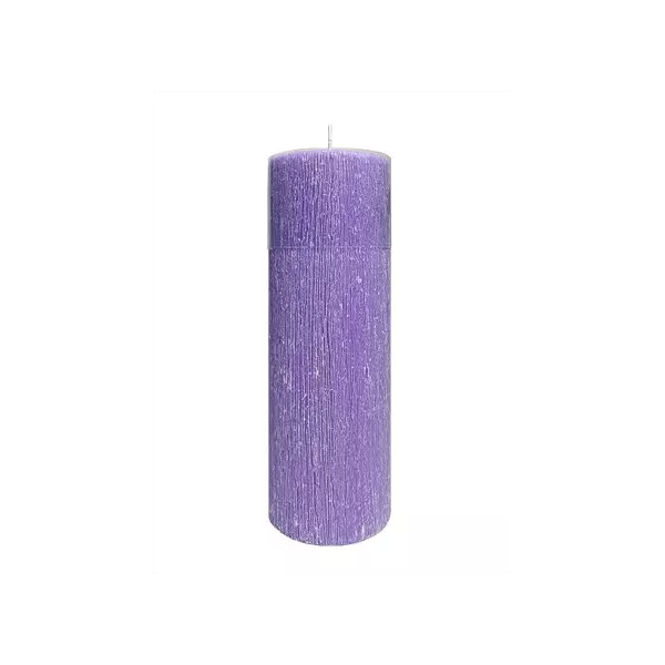 VELA ADVENTO 20 X 7 ROXA TEXTURIZADA