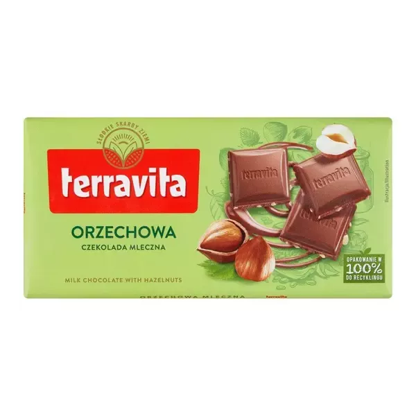 Chocolate Barra Terravita Com Avelã 100g