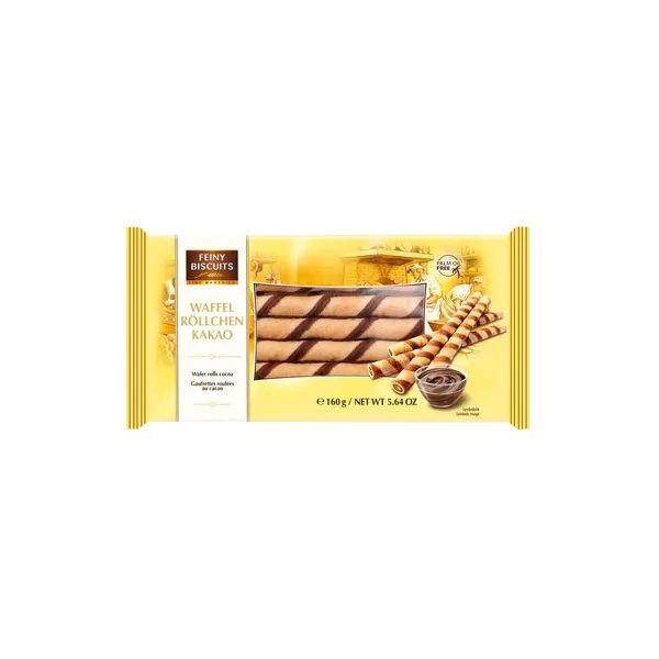 Canudo Wafer Com Chocolate 160g