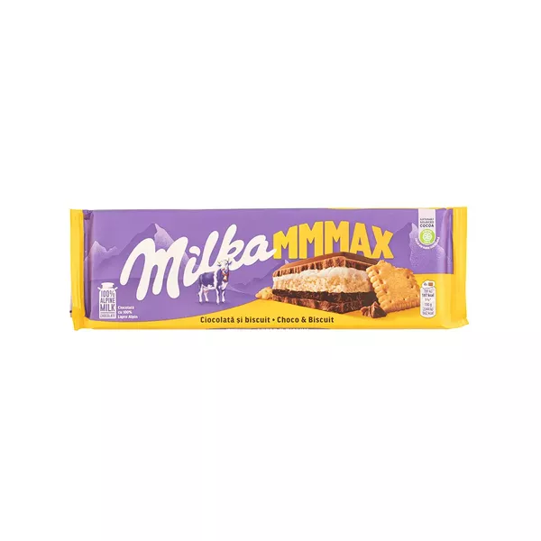 Milka Barra Mmmax Ciocolata Choco Biscuit 300g