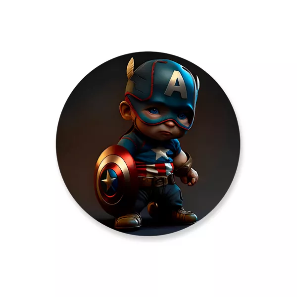 Capa Painel Redondo Avengers Capitão América
