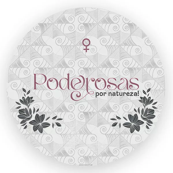 Capa Painel Redondo 1,5x1,5 de Festa Veste Fácil Sublimados Malha New Tema Exclusivo Dia das Mulheres Data Especial Decoração