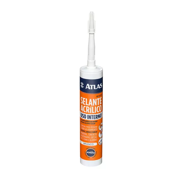 Selante Acrílico Uso Interno Branco 440g Prova D'agua Atlas