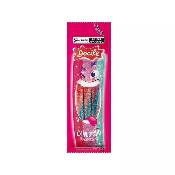 Regaliz Canudinho Super Azedinhos 15g Docile | CHOKDOCE