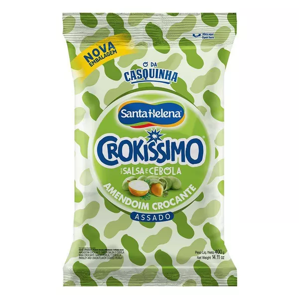 Amendoim Croki Salsa e Cebola 1,01kg Santa Helena | CHOKDOCE